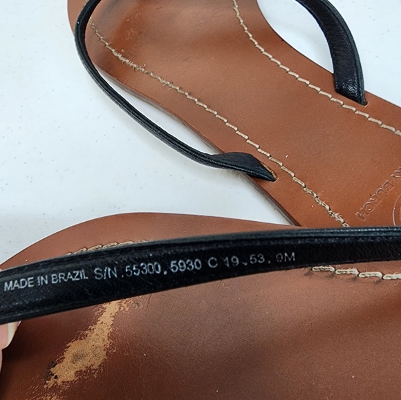 Tory Burch Terra Thong Sandals Black Size 9 - Picture 10 of 13